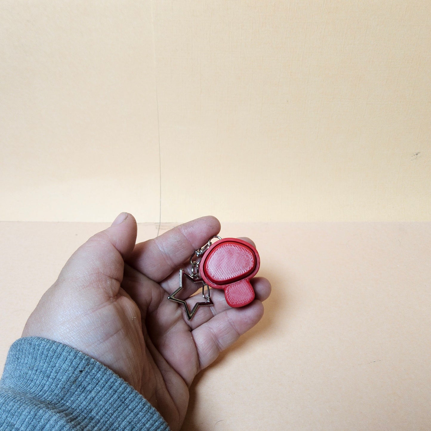 Mushroom Keycap Keyring