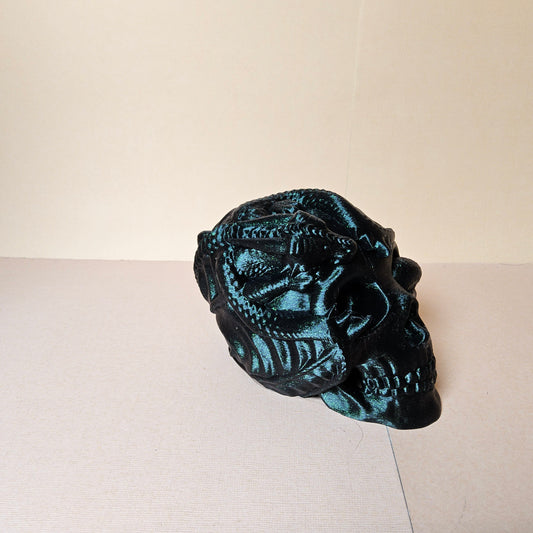 Skull with Dragon