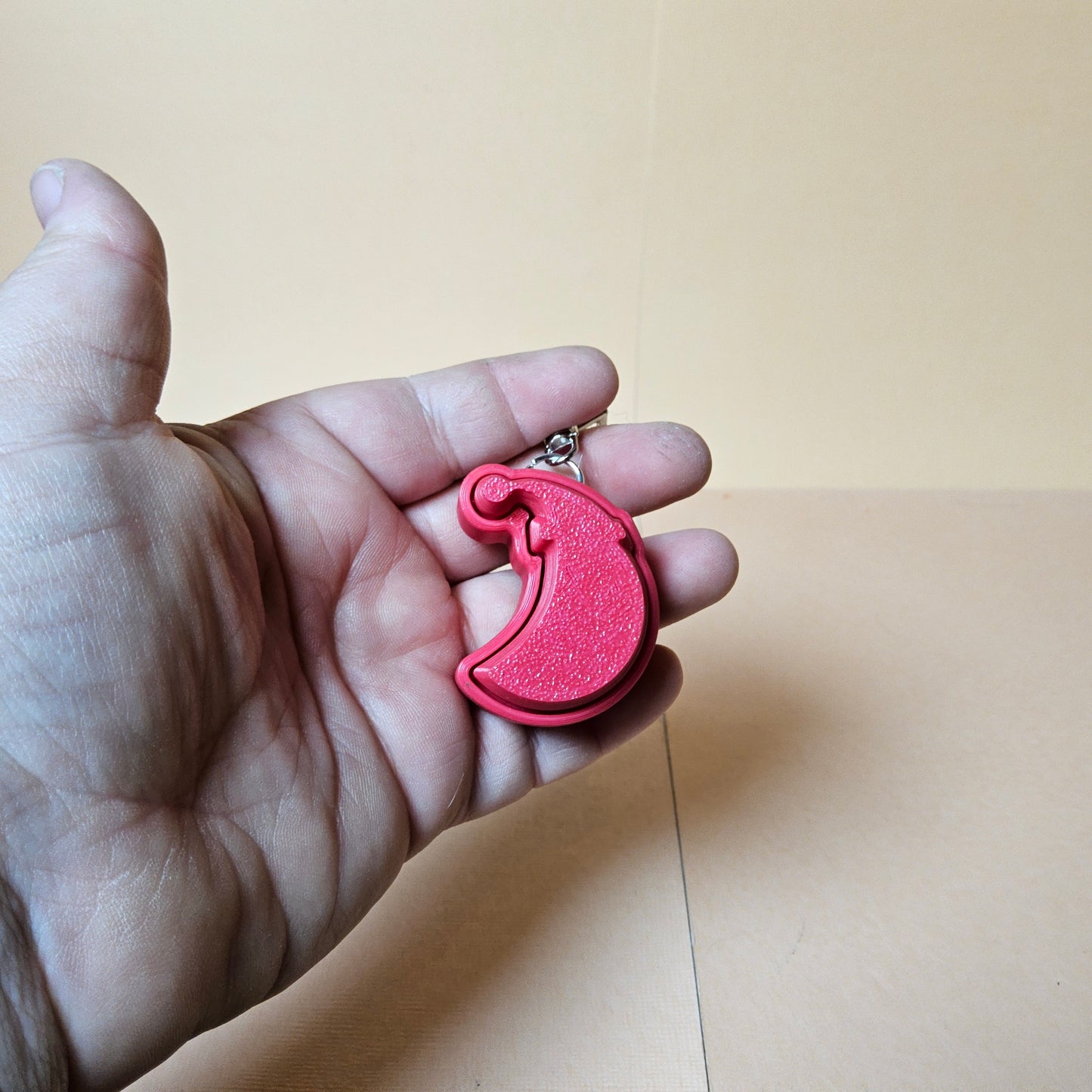 Moon with Bedcap Keycap Keyring