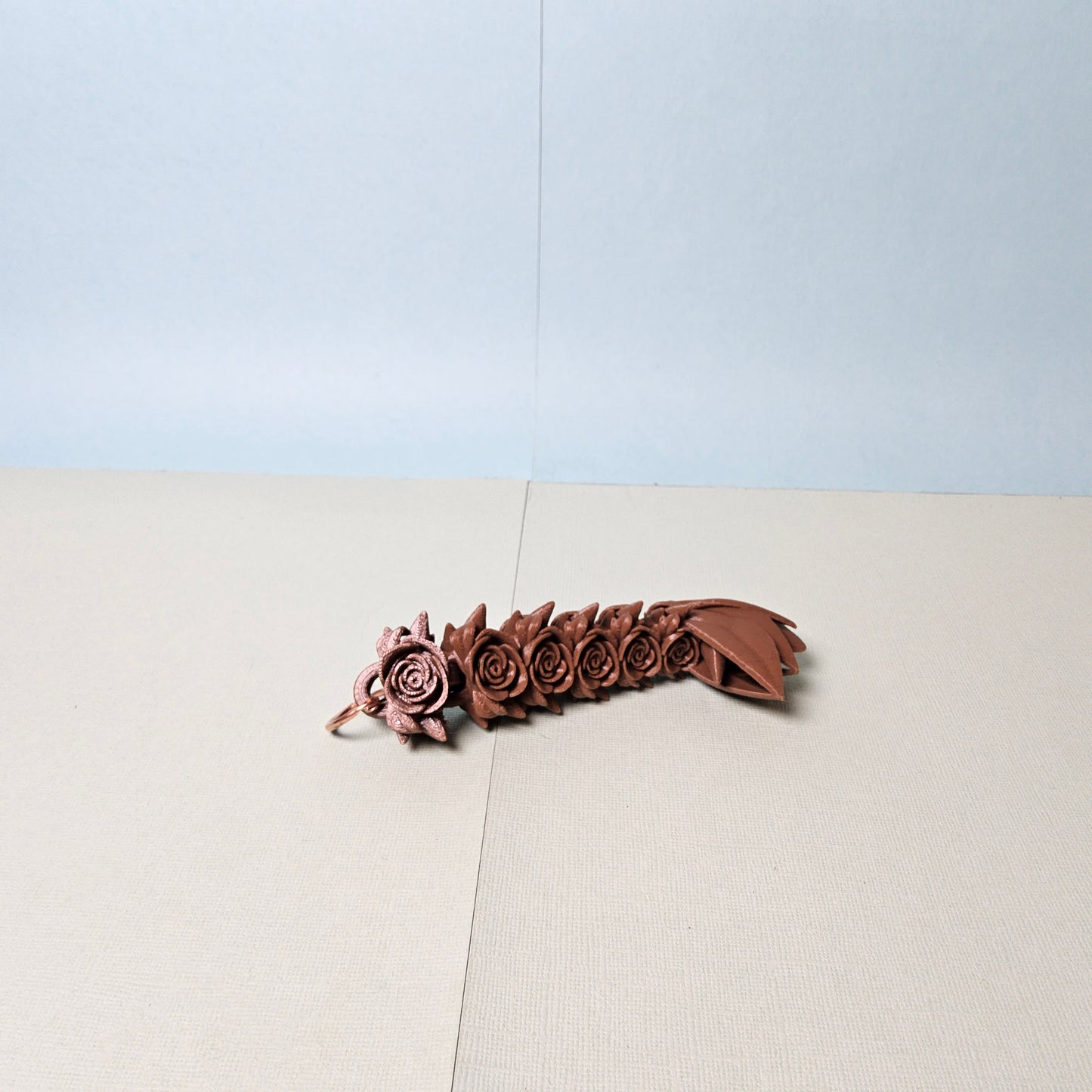 Rose Dragon Tail Keyring