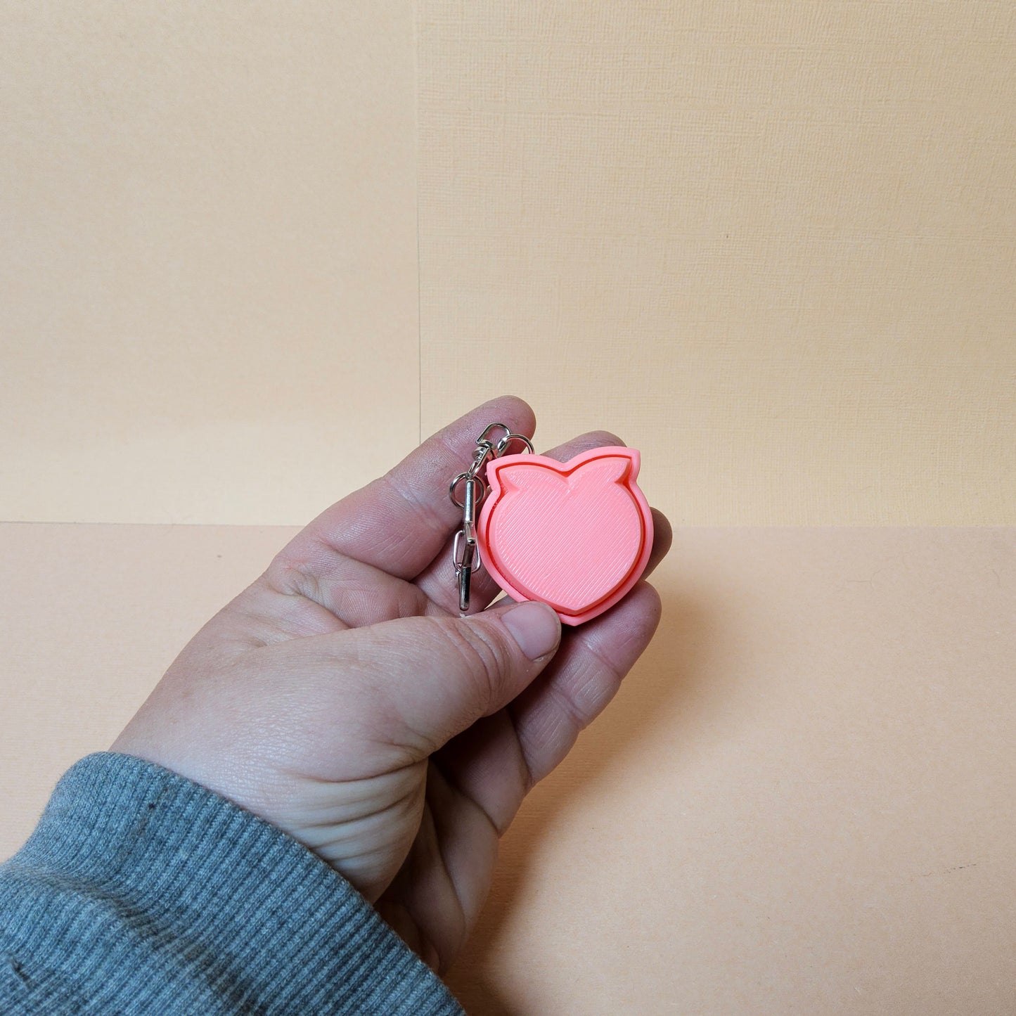 Peach Keycap Keyring
