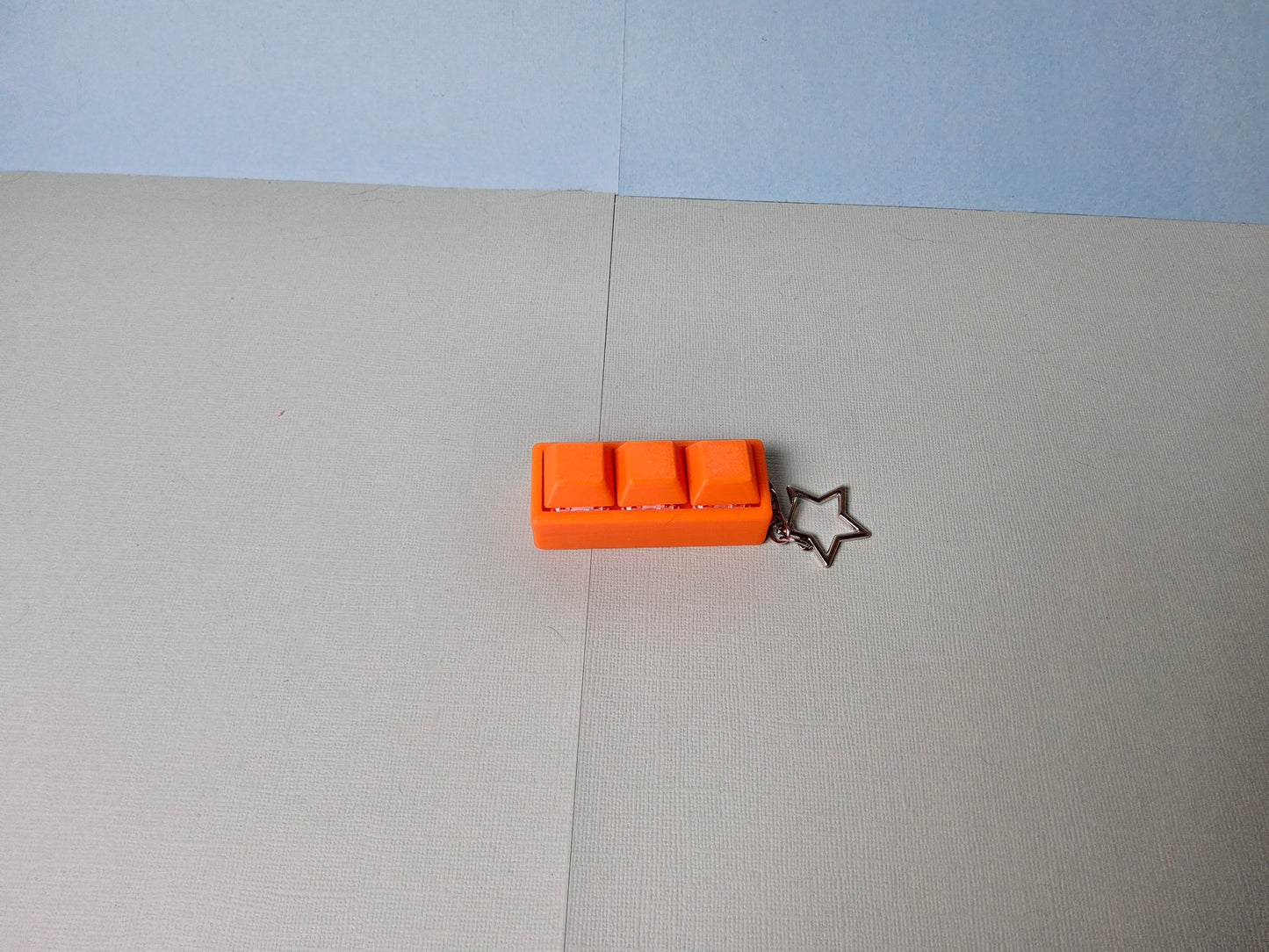 Triple Keycap Fidget Keyring