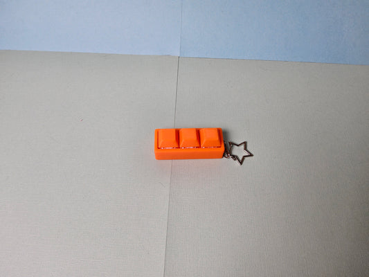 Triple Keycap Fidget Keyring
