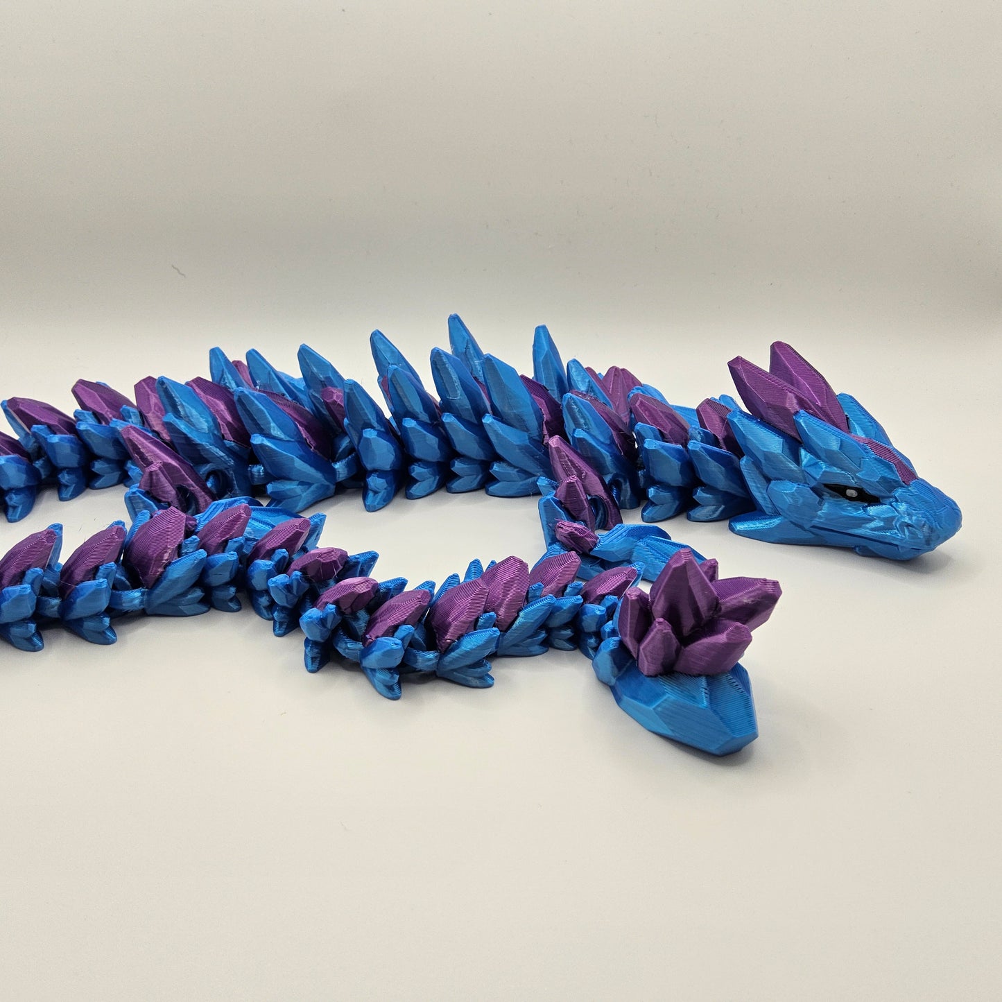 Two Coloured Gemstone Dragon