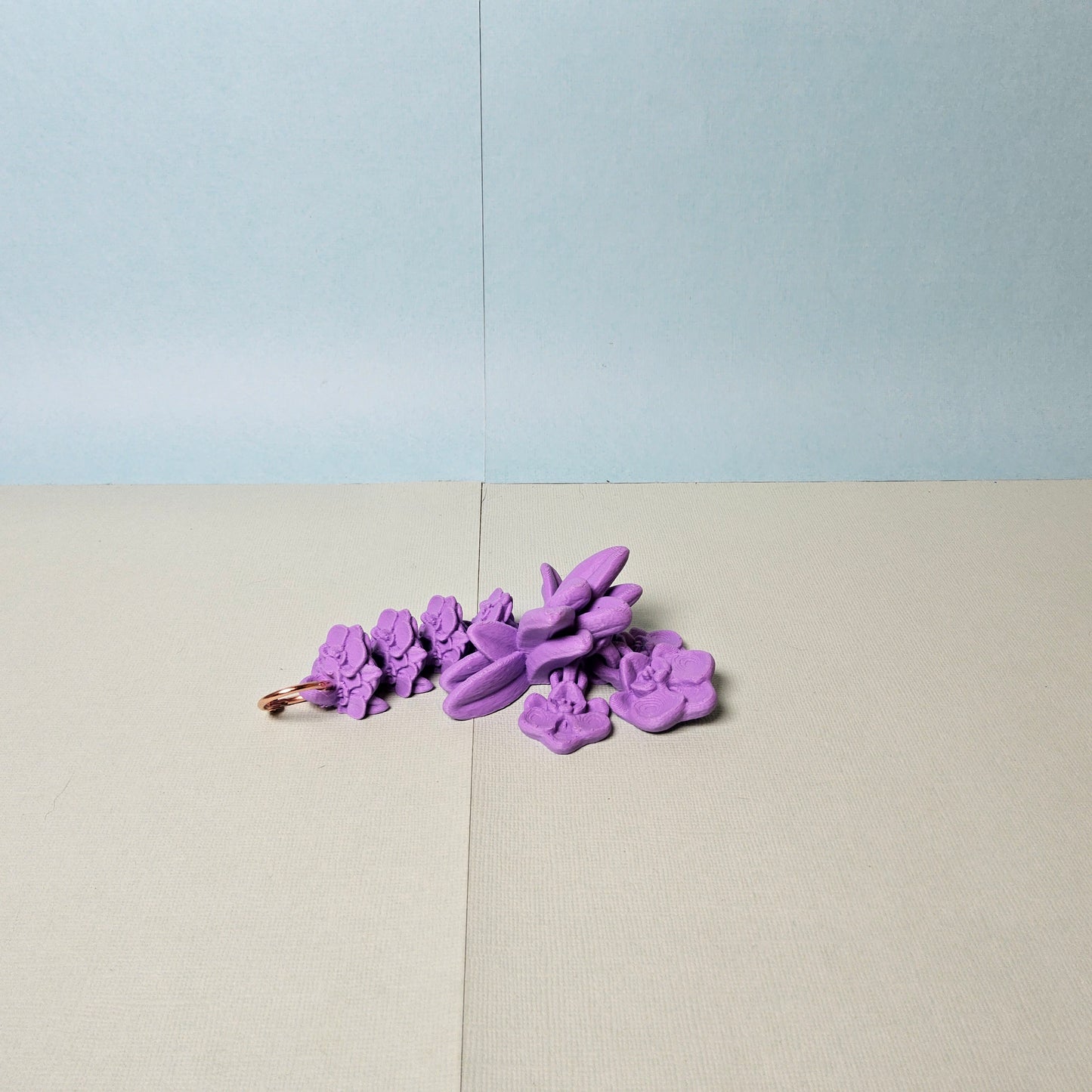 Orchid Dragon Tail Keyring