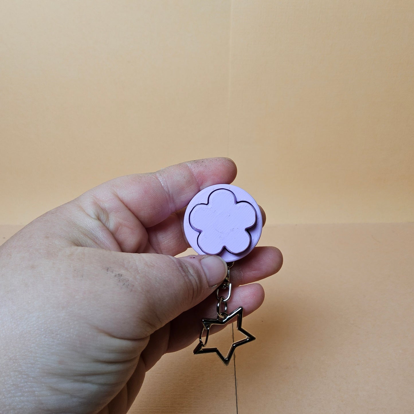 Forget Me Not Keycap Keyring
