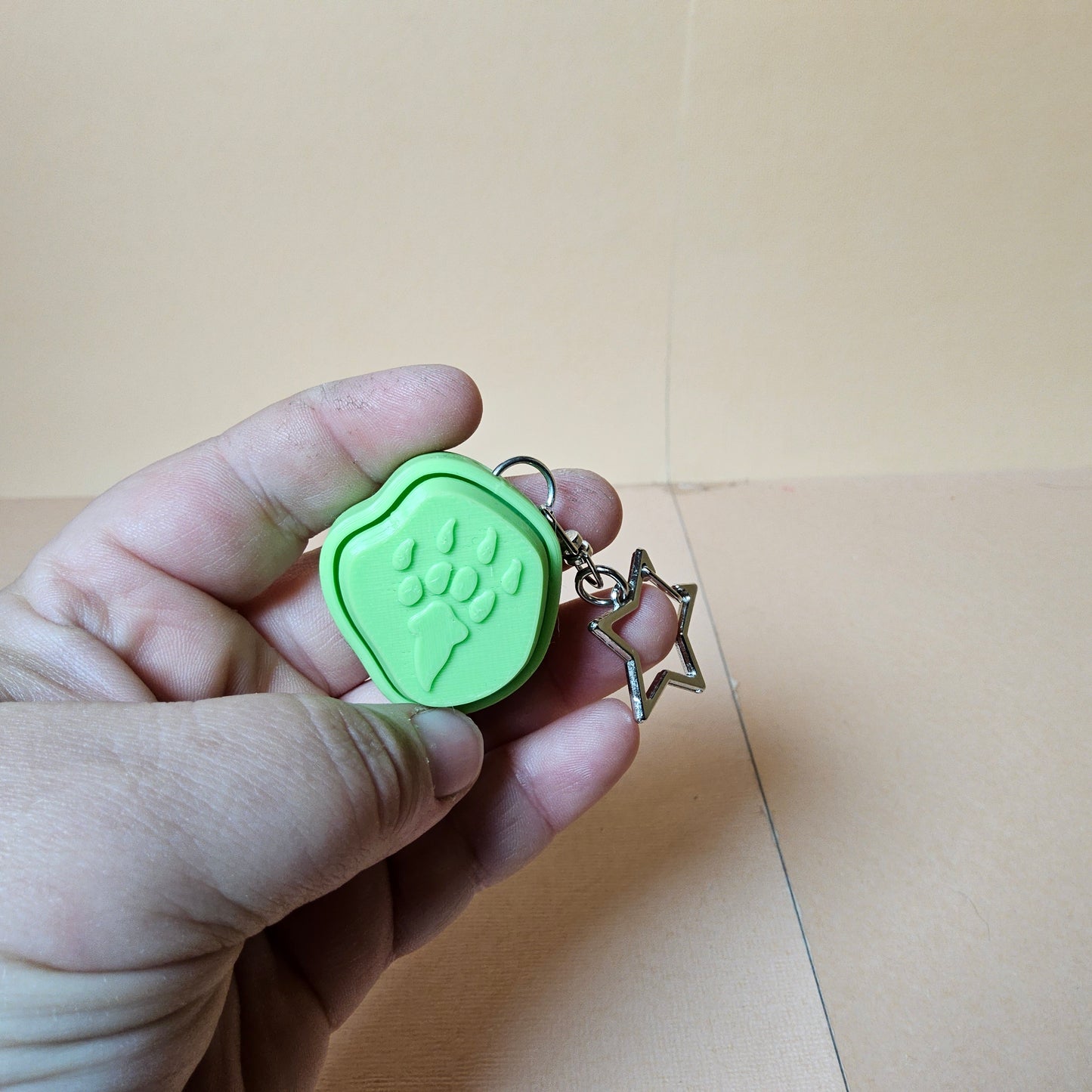 Triceratops Keycap Keyring