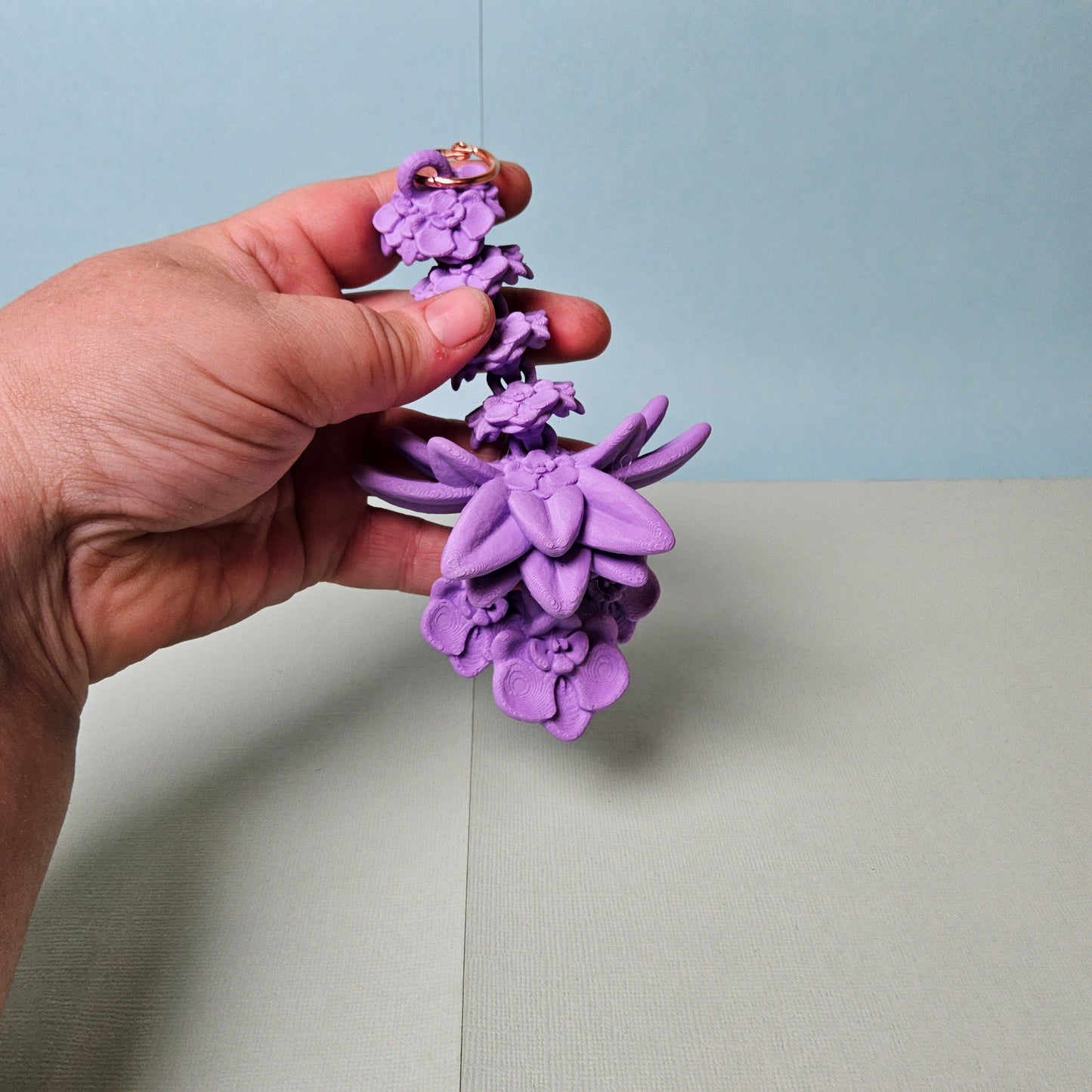 Orchid Dragon Tail Keyring