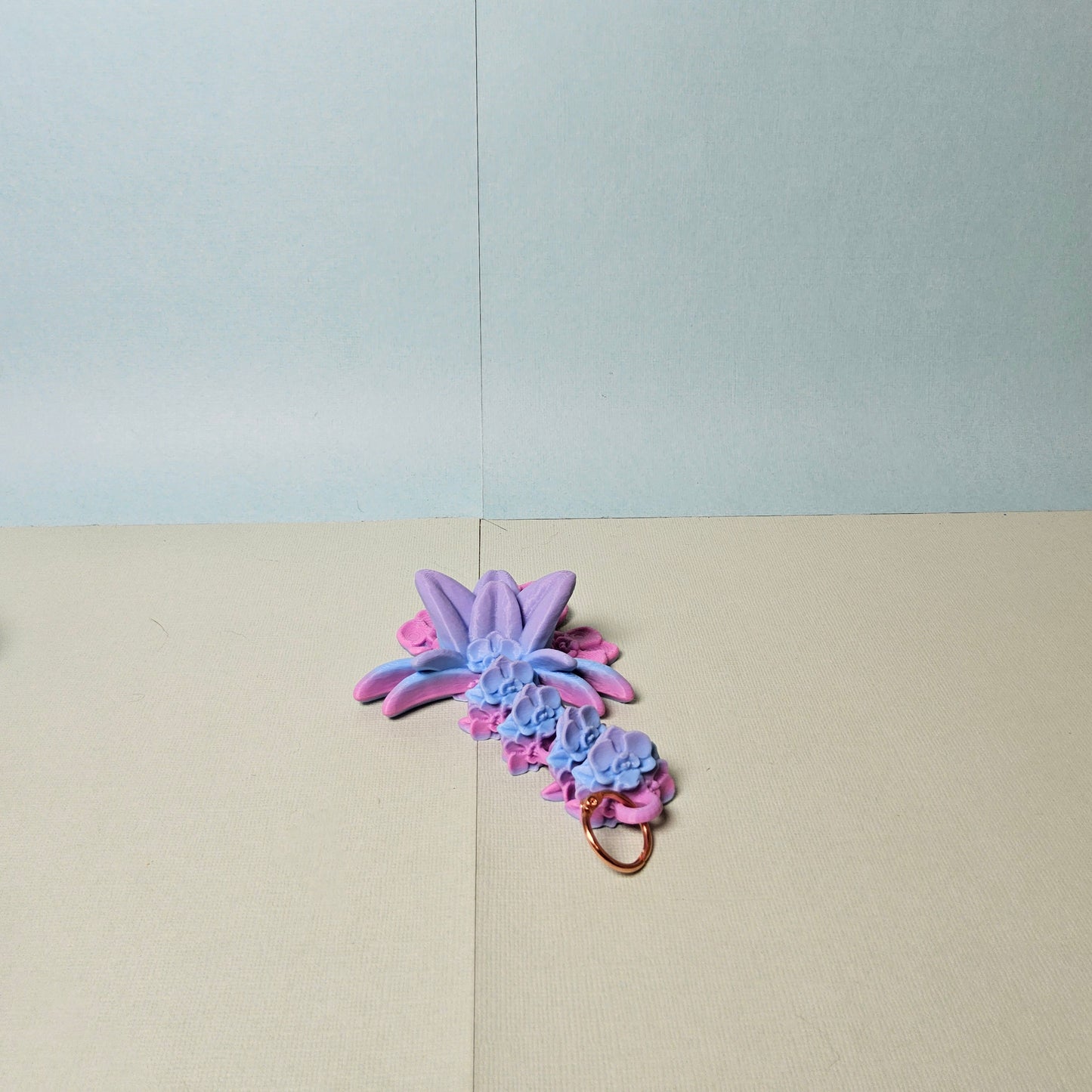 Orchid Dragon Tail Keyring