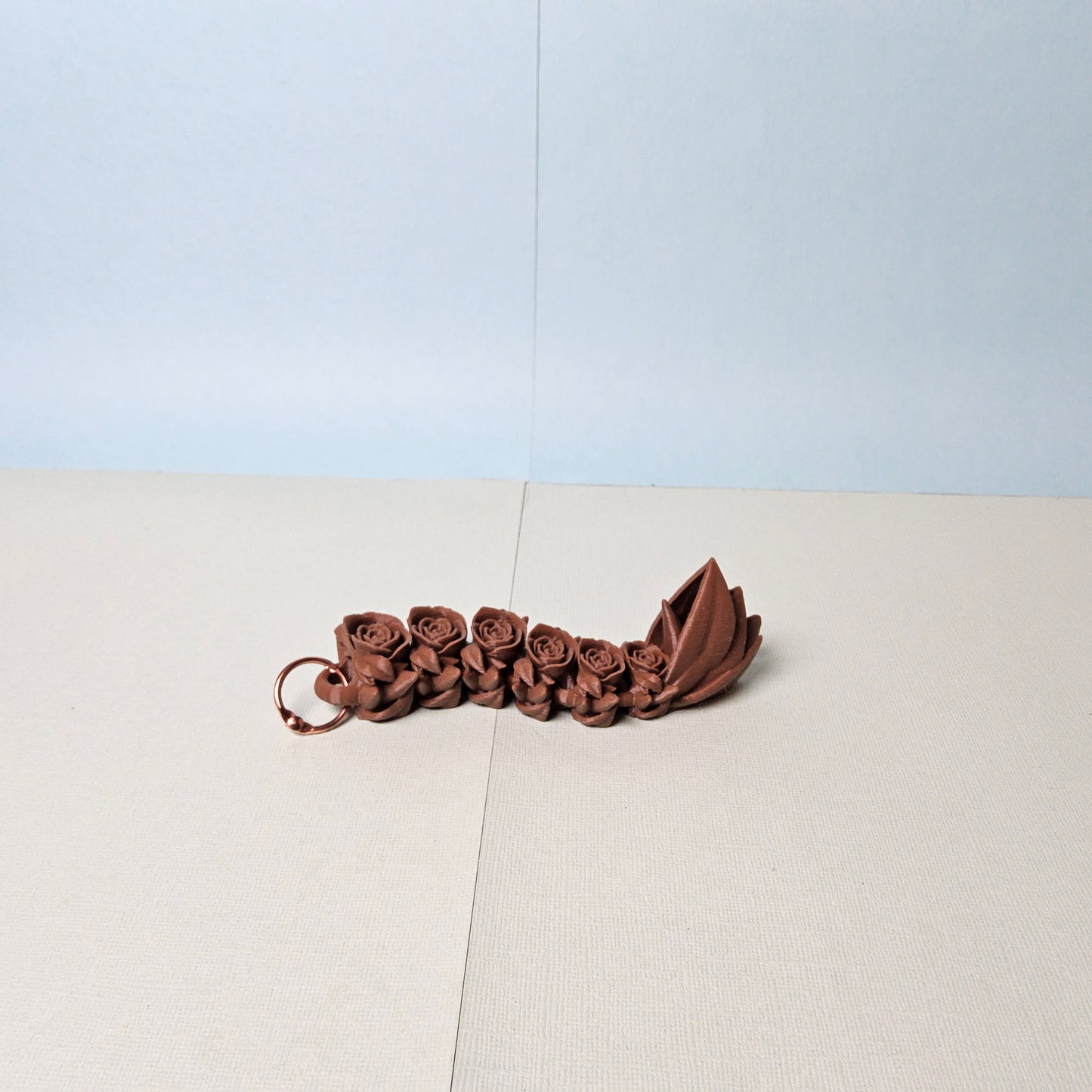 Rose Dragon Tail Keyring