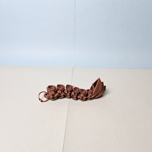 Rose Dragon Tail Keyring