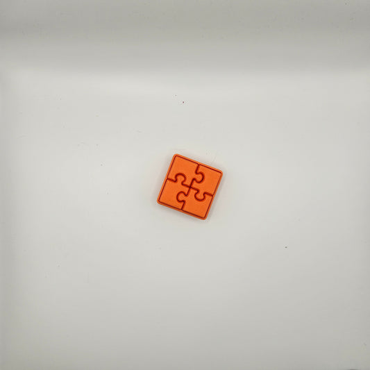 Quad Puzzle Piece Keycap Keyring
