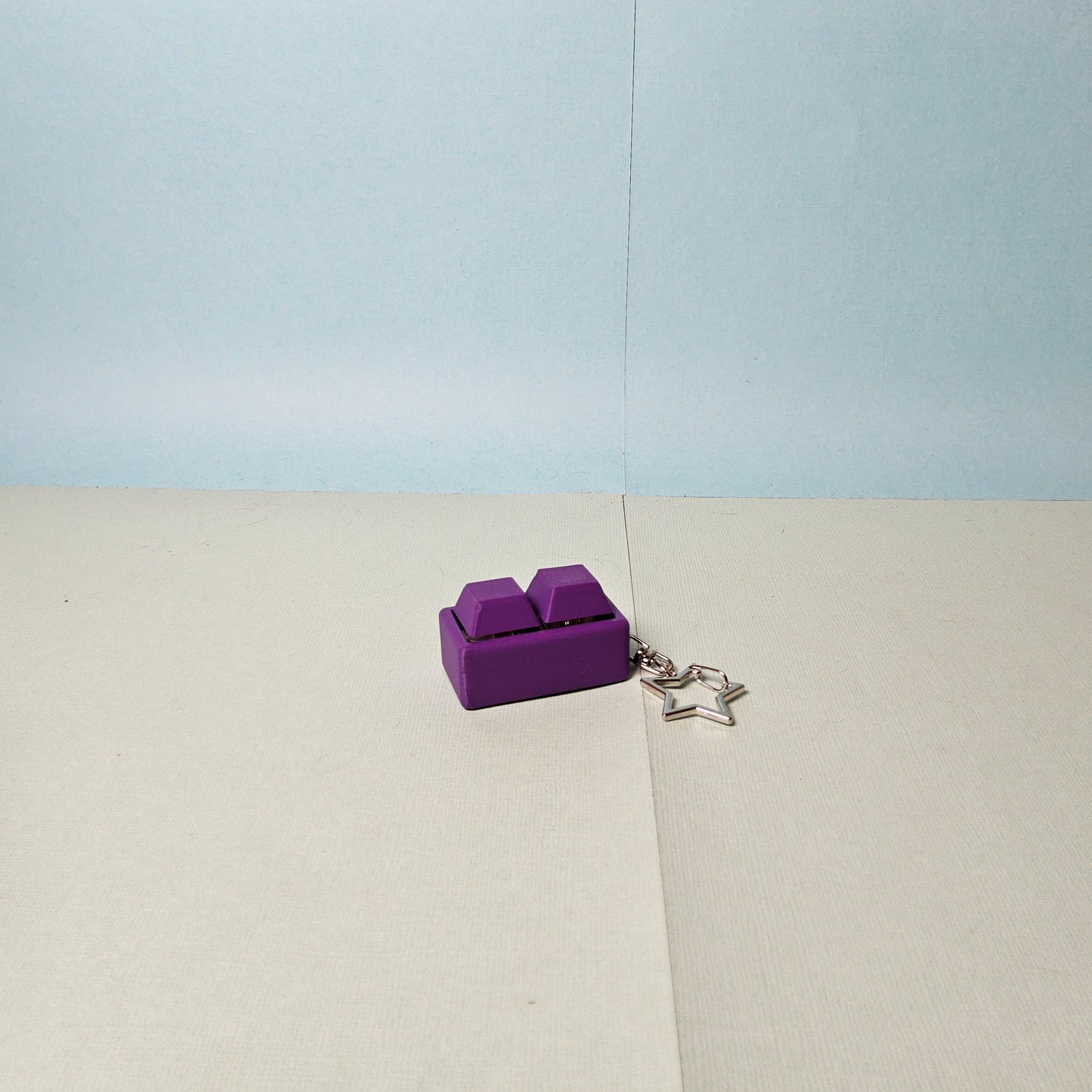 Dual Keycap Fidget Keyring