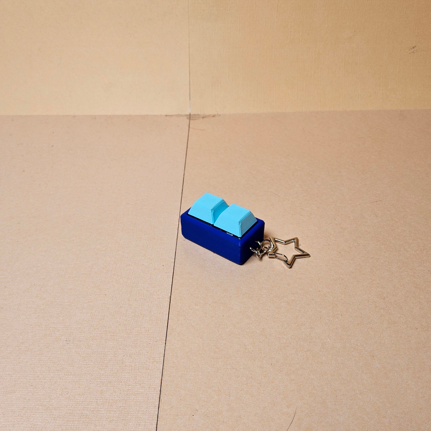 Dual Keycap Fidget Keyring